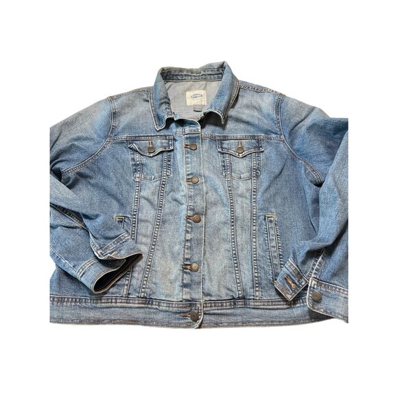 Old Navy Denim Jean Jacket Classic Blue Wash Button-Down Size XXL - Picture 1 of 4